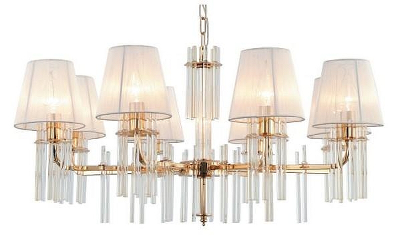 Люстра Rivoli Lilith Б0054948 цвет плафона/подвески Белый, цвет арматуры Золото