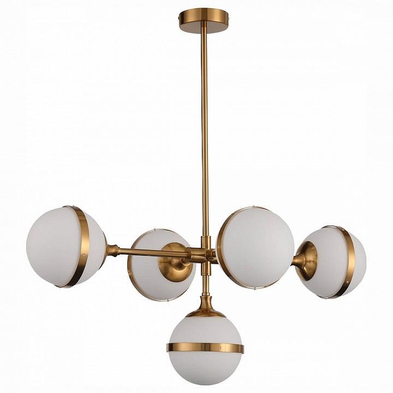 Люстра ST-Luce Arbe SL1157.303.05 цвет плафона/подвески Белый, цвет арматуры Бронза