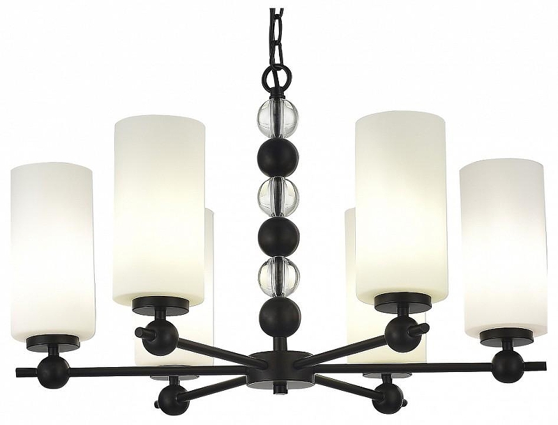 Люстра ST-Luce AURORA SL2003.403.06 цвет плафона/подвески Белый, цвет арматуры Черный