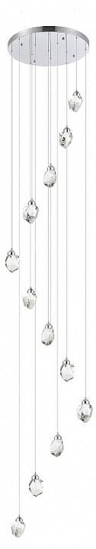 Люстра ST-Luce Cascato SL6114.103.12 цвет плафона/подвески Прозрачный, цвет арматуры Хром