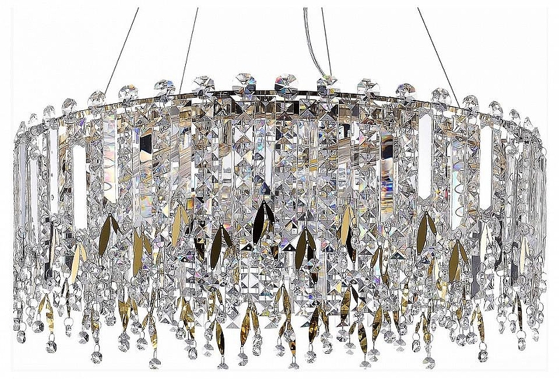 Люстра ST-Luce Des1o SL1655.203.08 цвет плафона/подвески Прозрачный, цвет арматуры Золото