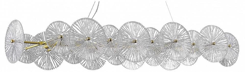 Люстра ST-Luce Flero SL1657.213.08 цвет плафона/подвески Прозрачный, цвет арматуры Золото