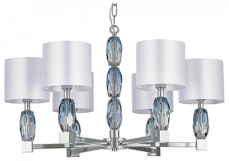 Люстра ST-Luce L1ngott1 SL1759.103.06 цвет плафона/подвески Белый, цвет арматуры Голубой, Хром