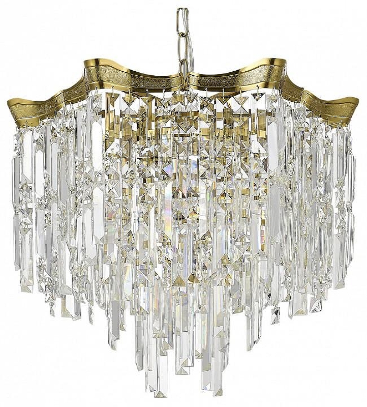 Люстра ST-Luce Ofel1a SL1659.303.07 цвет плафона/подвески Прозрачный, цвет арматуры Латунь