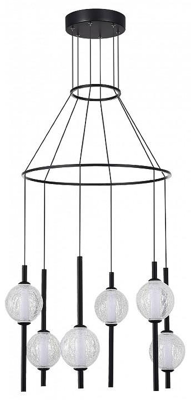 Люстра ST-Luce Peek SL6120.403.06 цвет плафона/подвески Прозрачный, цвет арматуры Черный