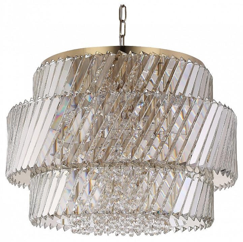 Люстра ST-Luce R1TZ SL6138.303.12 цвет плафона/подвески Прозрачный, цвет арматуры Латунь