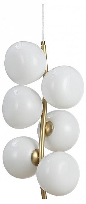 Люстра ST-Luce Sweven SL1519.303.06 цвет плафона/подвески Белый, цвет арматуры Латунь