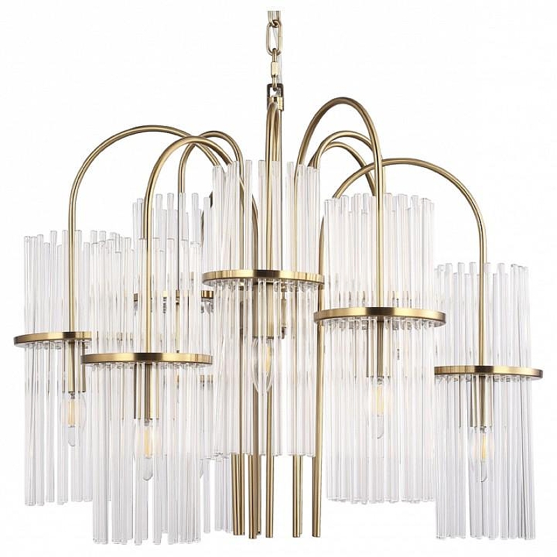Люстра ST-Luce TASSE SL6145.303.09 цвет плафона/подвески Прозрачный, цвет арматуры Латунь
