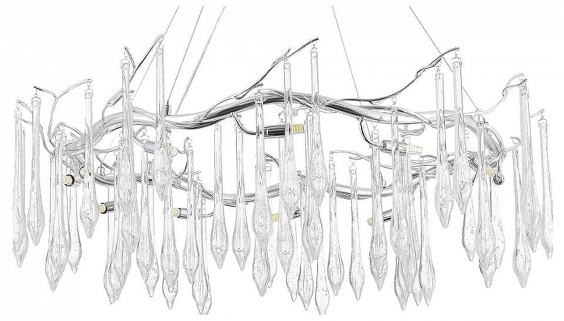 Люстра ST-Luce Teardrops SL1660.103.12 цвет плафона/подвески Прозрачный, цвет арматуры Хром