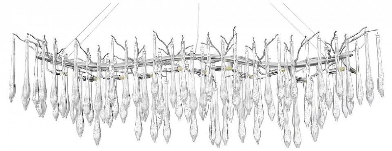 Люстра ST-Luce Teardrops SL1660.113.12 цвет плафона/подвески Прозрачный, цвет арматуры Хром
