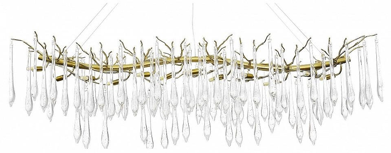 Люстра ST-Luce Teardrops SL1660.213.12 цвет плафона/подвески Прозрачный, цвет арматуры Бежевый