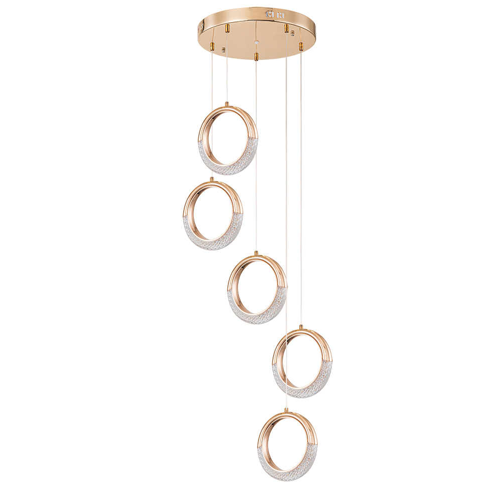 Люстра светодиодная подвесная Arte Lamp Montana 21 Вт 4000К 4 кв.м (A7777SP-5GO)