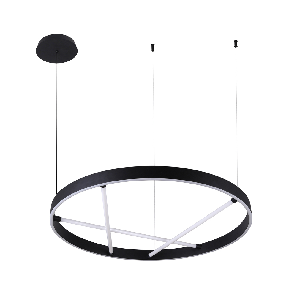 Люстра светодиодная подвесная Arte Lamp Ricco 45 Вт 4000К 8 кв.м (A1874SP-45BK)