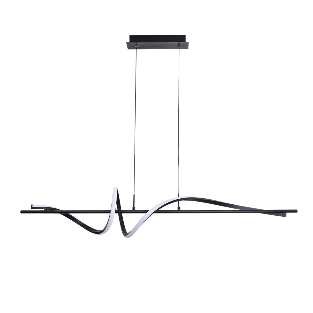 Люстра светодиодная подвесная Arte Lamp Twisted 30 Вт 3000К 5 кв.м (A4587SP-30BK)
