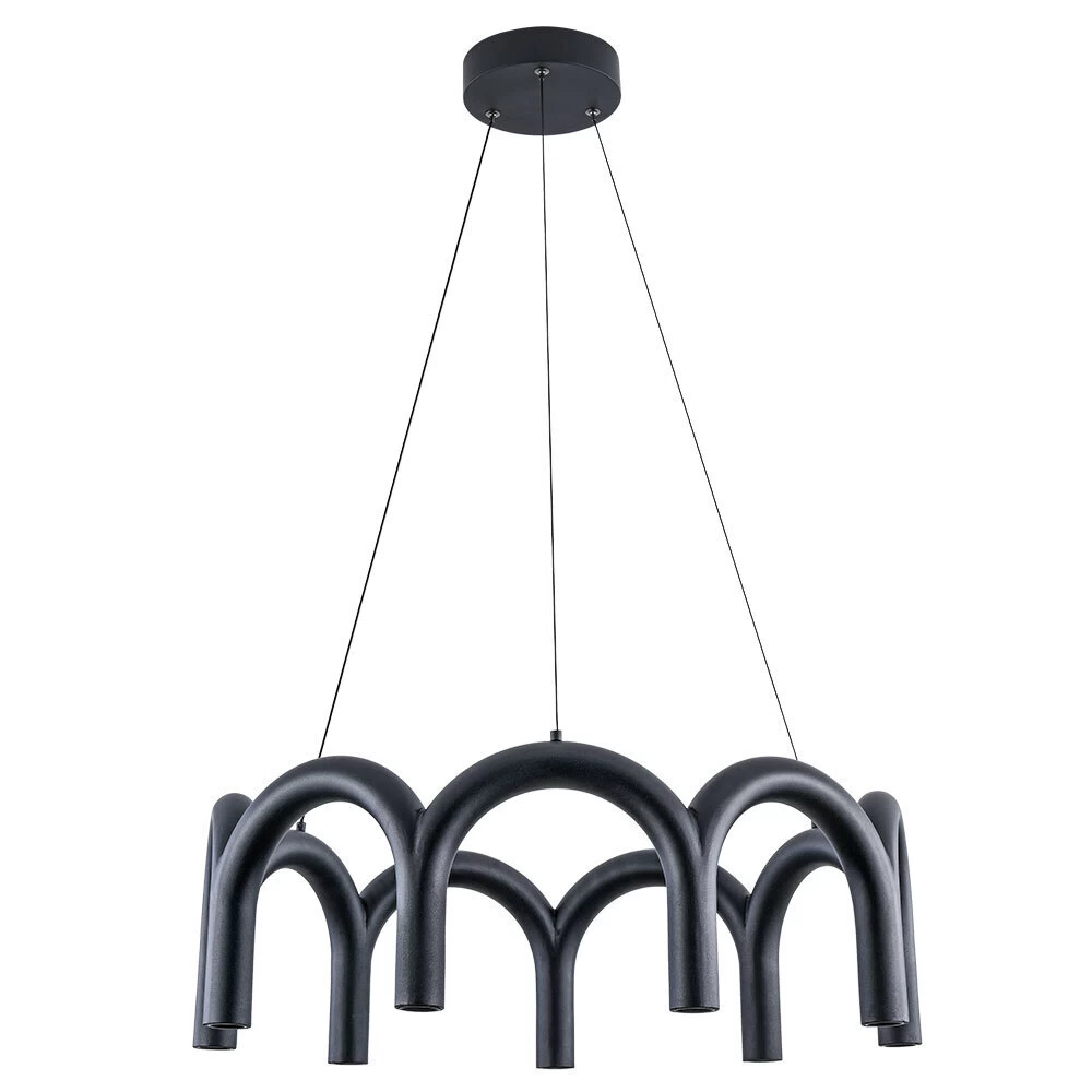 Люстра светодиодная подвесная Arte Lamp Warhol 45 Вт 3000К 7 кв.м (A3258LM-45BK)