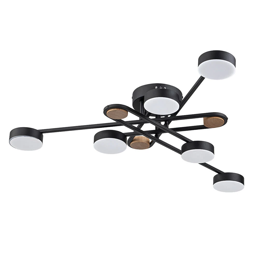 Люстра светодиодная потолочная Arte Lamp Taygeta 42 Вт 3000-6400КК 10 кв.м (A2455PL-6BK)