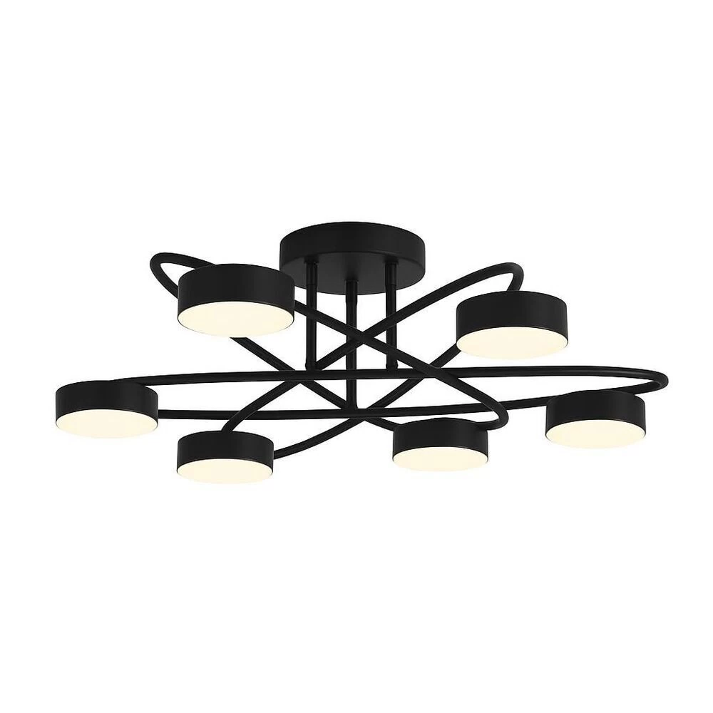 Люстра светодиодная потолочная Freya Vortex 36 Вт 3000К 20 кв.м (FR6155CL-L36B)
