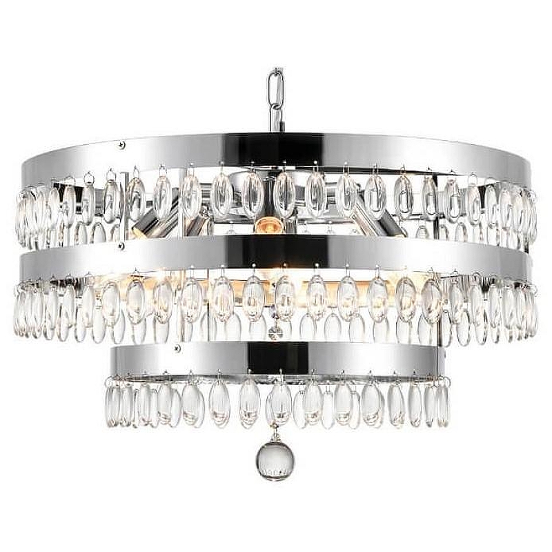 Люстра Vele Luce Breeze VL3263P06 цвет плафона/подвески Прозрачный, цвет арматуры Хром