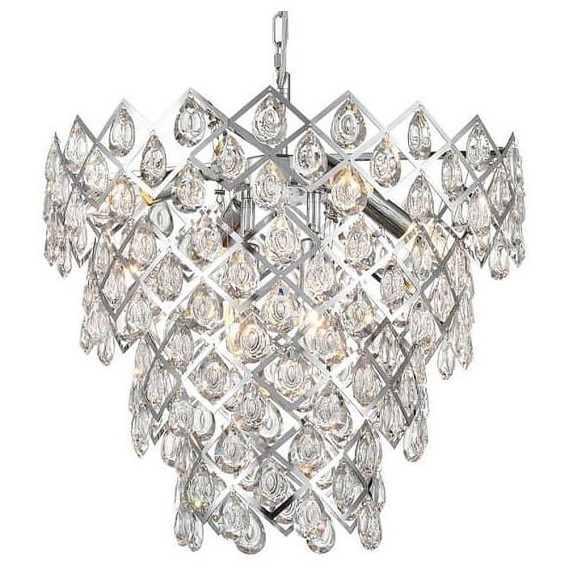 Люстра Vele Luce Diana VL3273P06 цвет плафона/подвески Прозрачный, цвет арматуры Хром