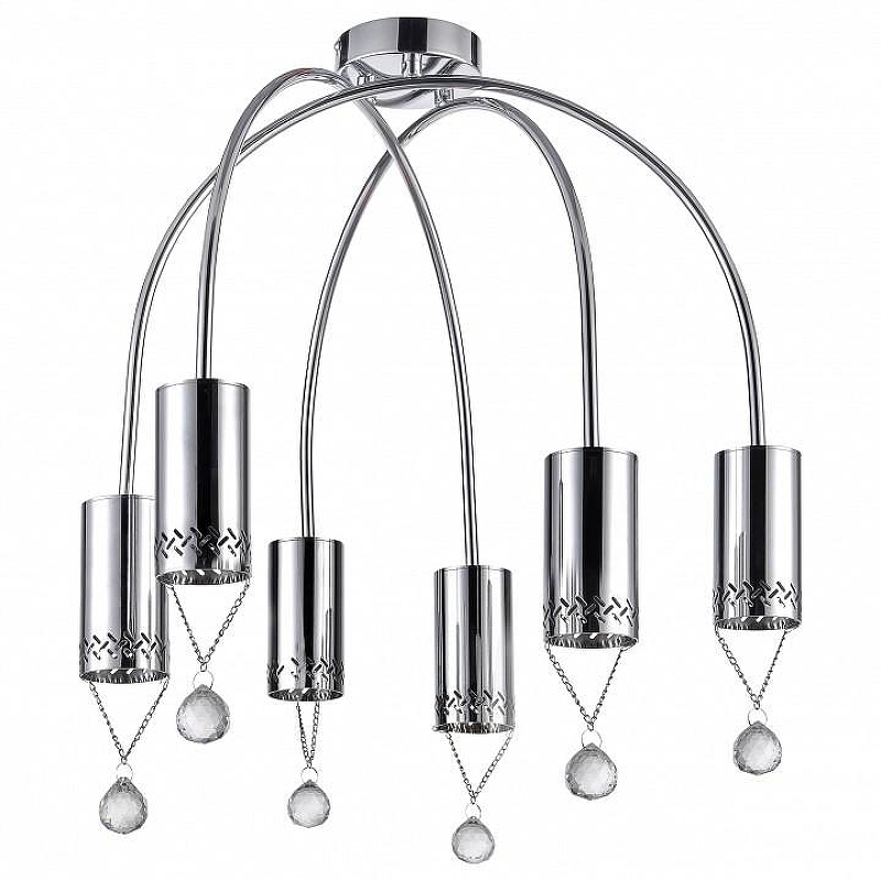 Люстра Vele Luce Pioggia VL4283L06 цвет плафона/подвески Прозрачный, Хром, цвет арматуры Хром