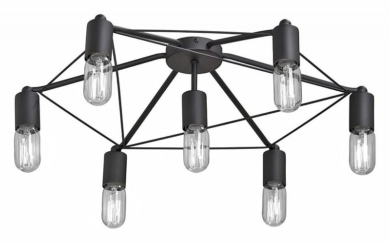 Люстра Vitaluce 4448 V4448-1/7PL цвет арматуры Черный