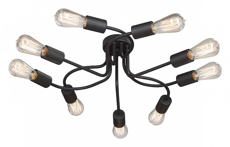 Люстра Vitaluce 4449 V4449-1/9PL цвет арматуры Черный