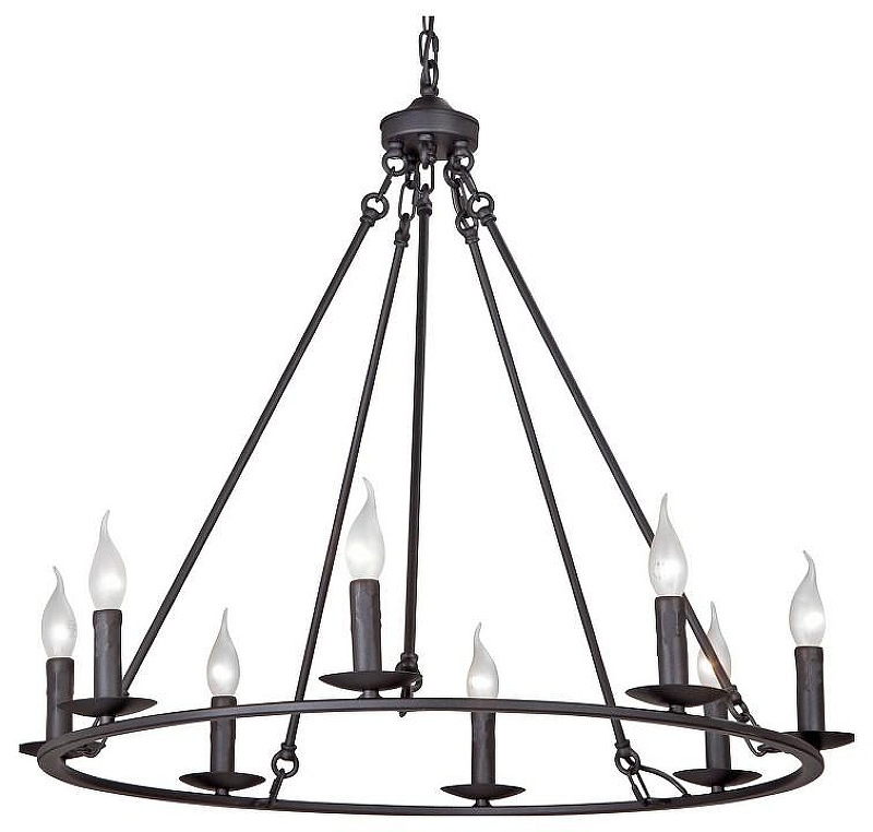 Люстра Vitaluce V3756-1/8 цвет арматуры Черный