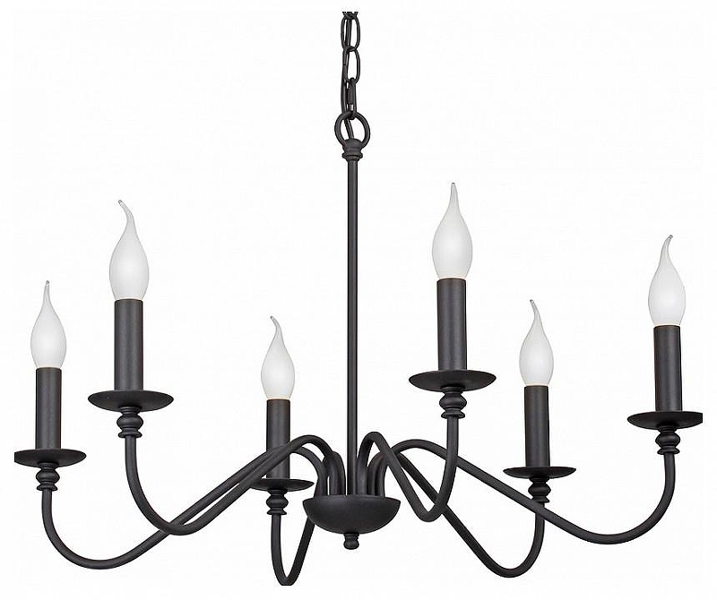 Люстра Vitaluce V3987 V3987-1/6 цвет арматуры Черный