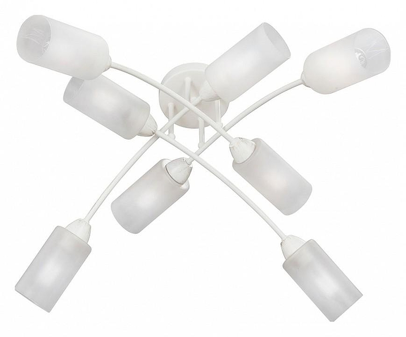 Люстра Vitaluce V4188 V4188-0/8PL цвет плафона/подвески Белый, цвет арматуры Бежевый, Белый