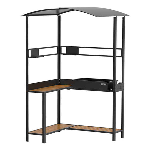 мангал стационарный с крышей Line PRO 140,2х118,6х220,1см сталь 3мм