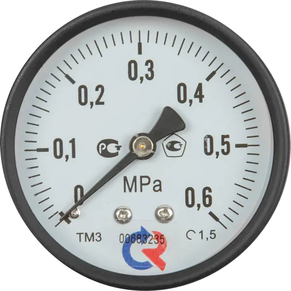 Манометр осевой Росма 6 бар 1/4" 63 мм