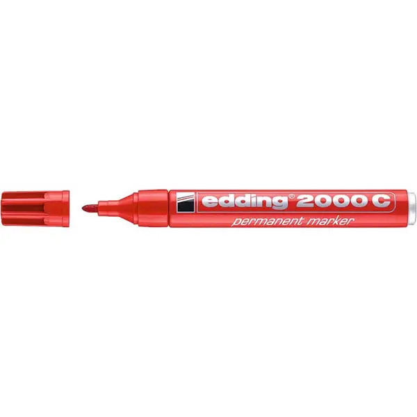 Маркер перманентный Edding 2000-2 красный 1.5-3 мм