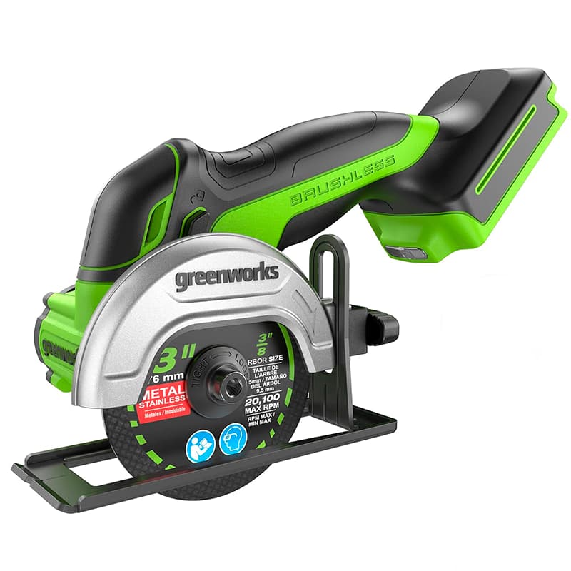 Машина углошлифовальная Greenworks GD24UCS, без АКБ и ЗУ