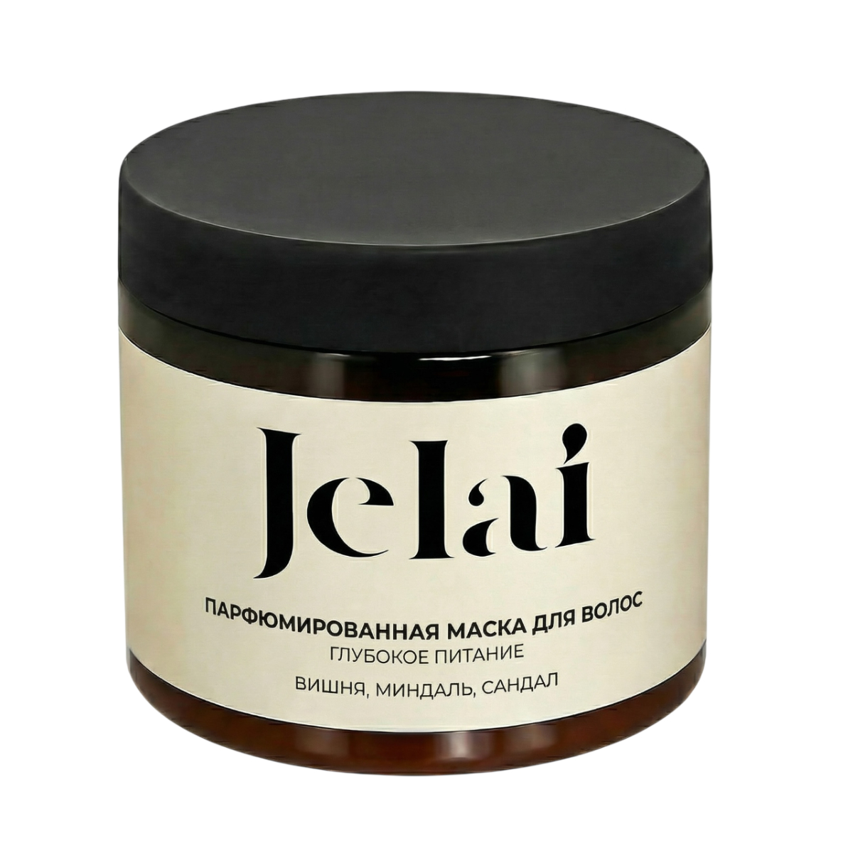 Маска для волос парфюмированная Jelai с кератином и маслом ши, с ароматом вишни, миндаля и сандала 200 мл