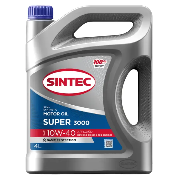 Масло моторное полусинтетическое Sintec SAE 10W40 API SG/CD 4 л