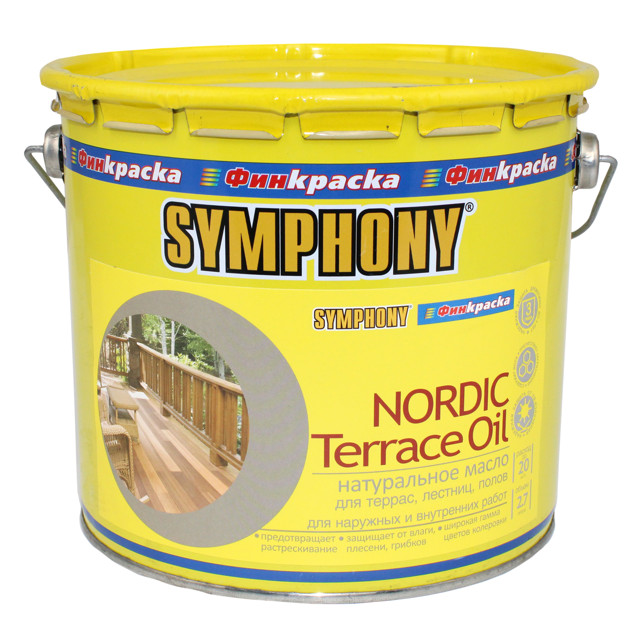 масло SYMPHONY Nordic Terrace Oil 2,7л бесцветное, арт.1101225