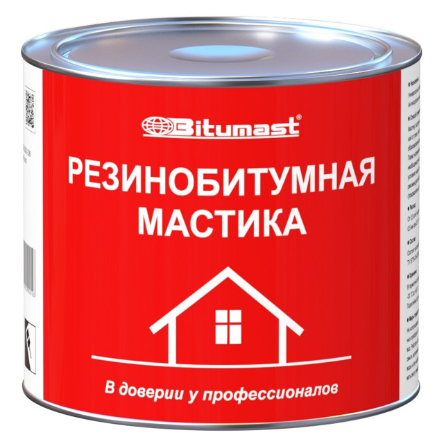 мастика BITUMAST резинобитумная 2л, арт.110110