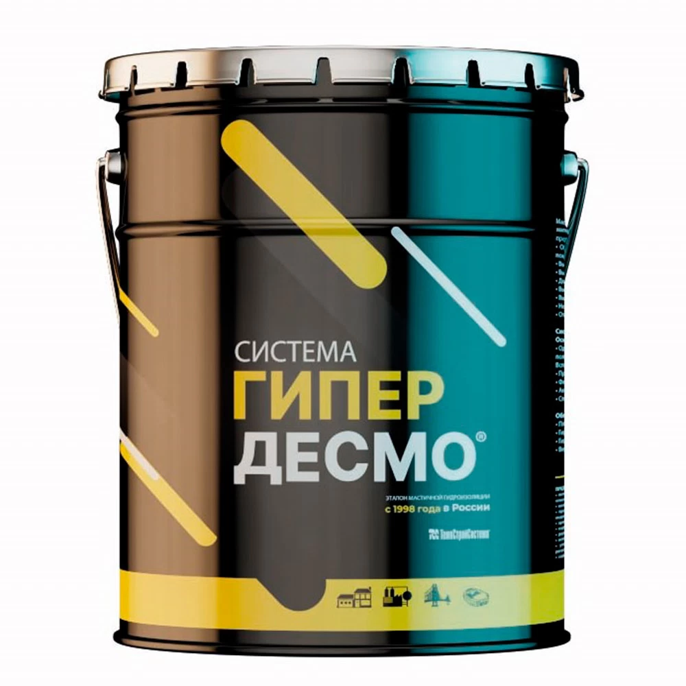 Мастика гидроизоляционная полиуретановая Гипердесмо 6 кг белая