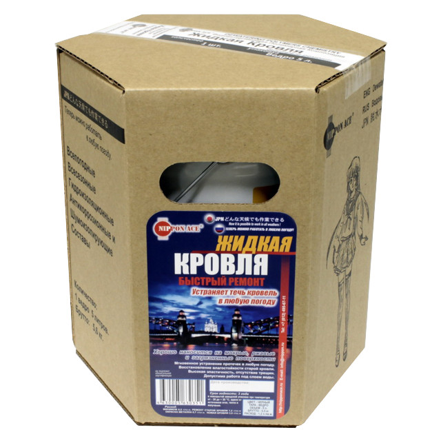 мастика NIP Ponace Жидкая кровля полимерная водовытесняющая 5л, арт.JK-050-351