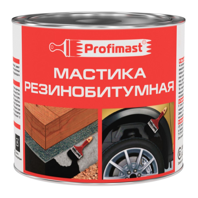 мастика резинобитумная PROFIMAST 2 л/1,8 кг, арт.110209