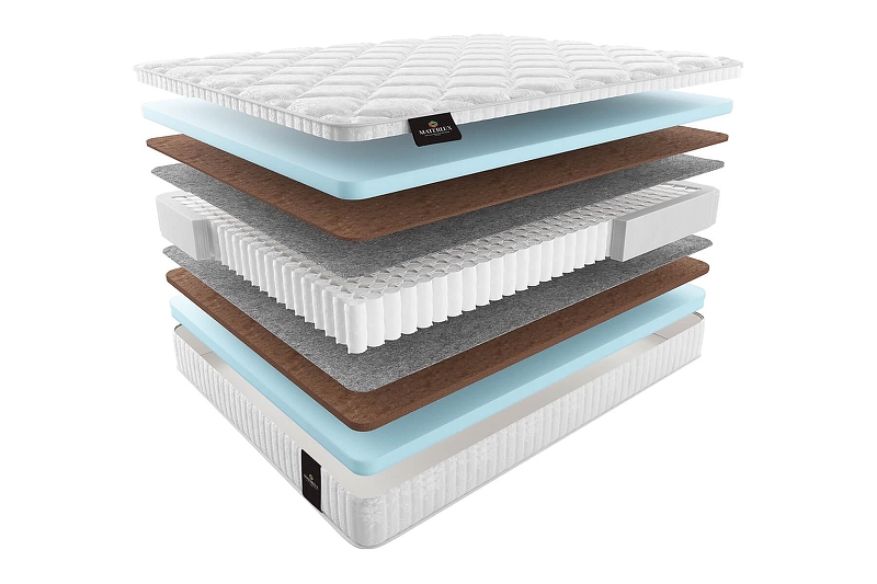 Матрас MaterLux ADEL MAXI COCOS 95x200 362078 цвет Белый, Серый