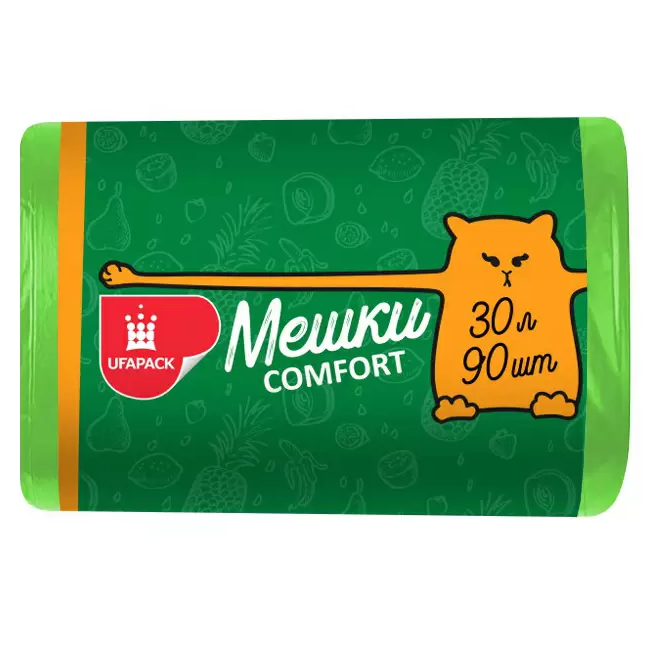 Мешки для мусора UFAPACK 30 л 90 шт