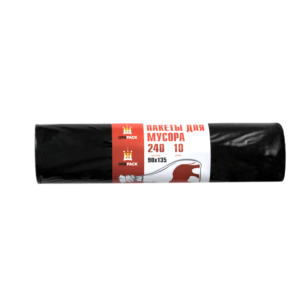 Мешки для мусора UFAPACK ПВД 240 л 10 шт