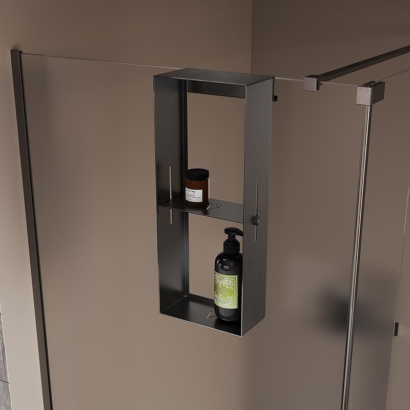 Металлическая полка Veconi Grange GN-GR-C9 цвет Графит брашированное