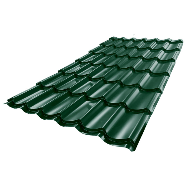 металлочерепица 2250x1180х0,5мм RAL 6005 зеленый мох