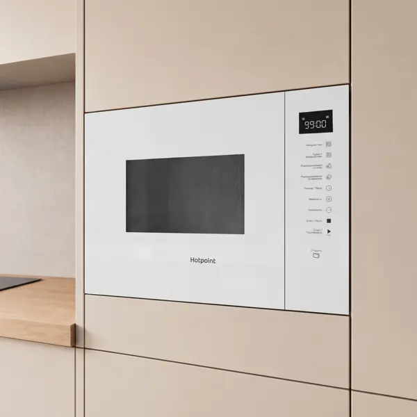 Микроволновая печь Hotpoint MF25G встраиваемая 25 л 59.4x38x40.3 см сенсорное управление цвет белый