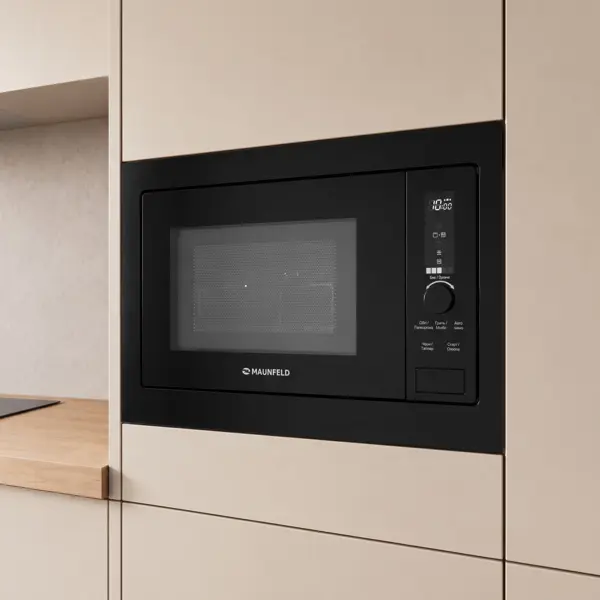 Микроволновая печь Maunfeld JBMO820GB01 встраиваемая 20 л 59.5x31.7x39 см кнопочное управление цвет черный