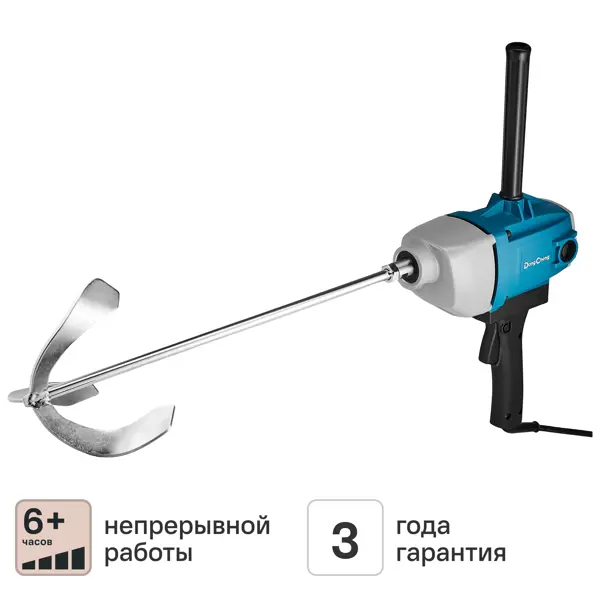 Миксер строительный сетевой Dongcheng DQU06-160, 2000 Вт