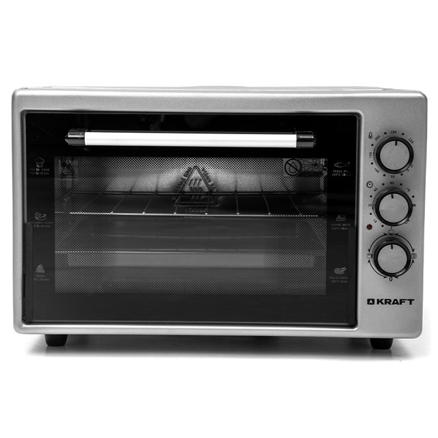 мини-печь KRAFT KF-MO 3801 GR 1500Вт 38л серый