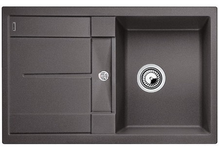 Мойка Blanco Metra 45S, арт. 518868, темная скала, SILGRANIT, 78*50*19 см